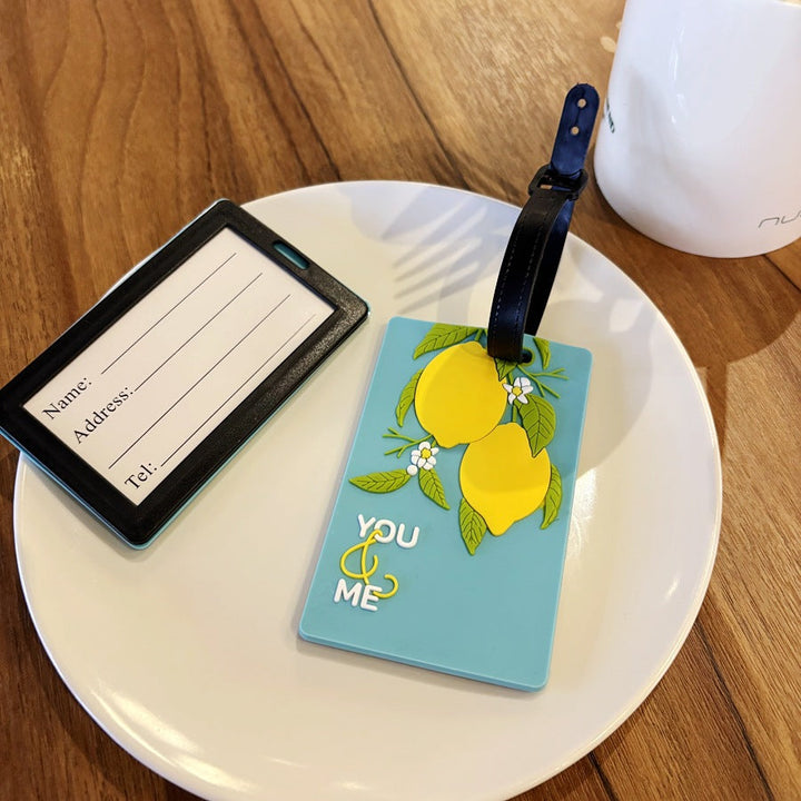 Lemon-Themed Travel Luggage Tag Stornfield