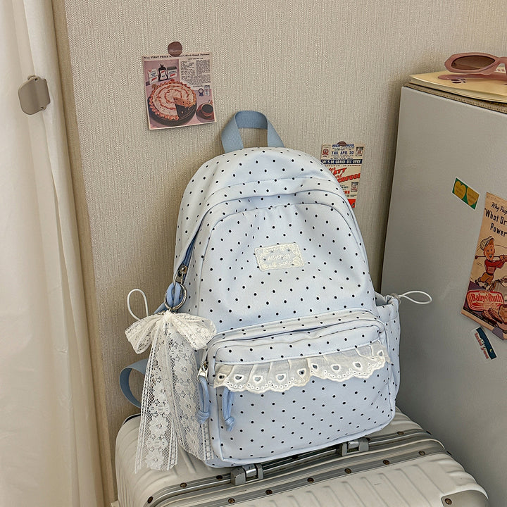 Charming Polka Dot Patterned Backpack Stornfield