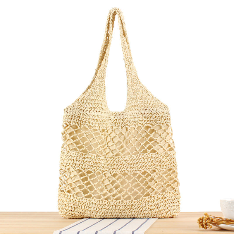 Shoulder Bag Made of Sustainable Rattan Weaving Stornfield