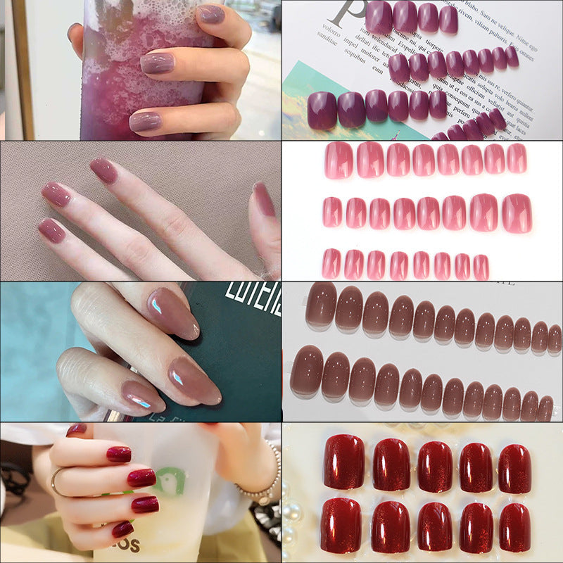 Glossy Press-On Nail Art with Elegant Finish Stornfield