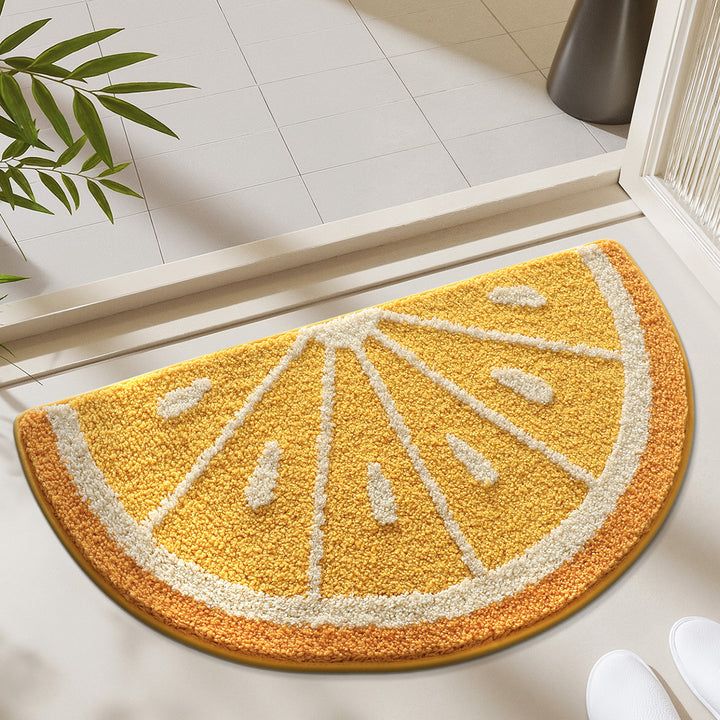 Decorative Lemon Shaped Rug for Home Decor