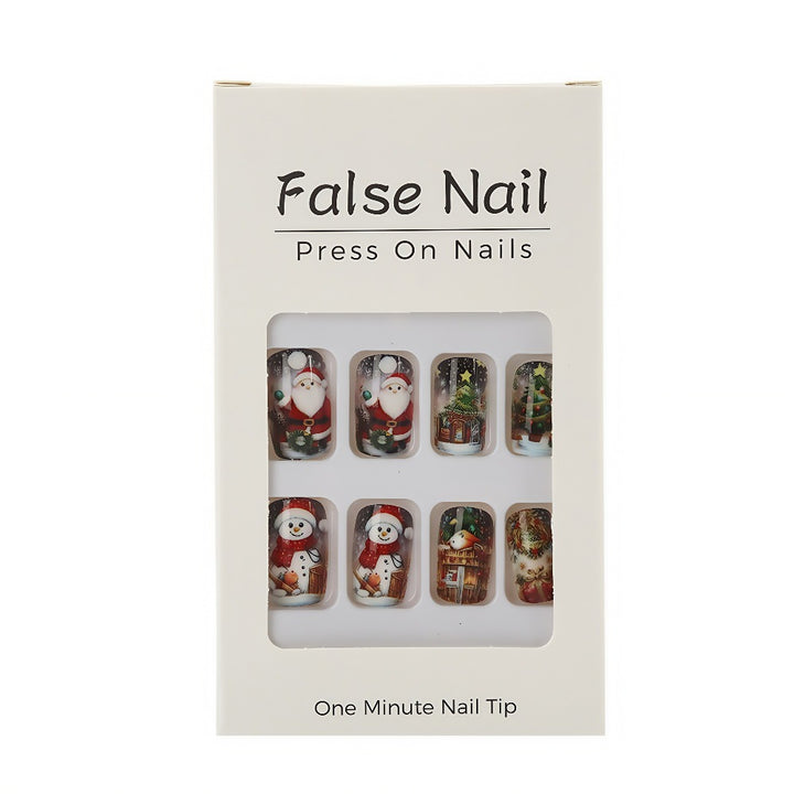 Festive artificial nails with Christmas motifs Stornfield