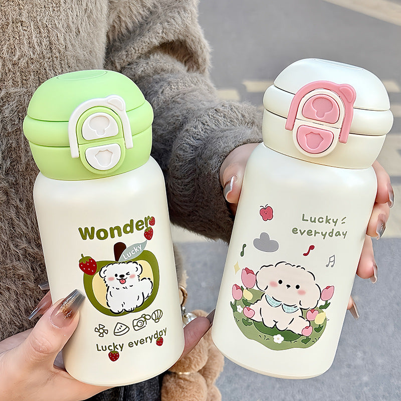 Women's Insulated Drinking Bottle with Cute Animal Design Stornfield