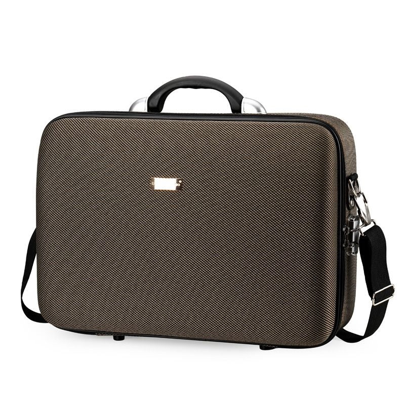 Hard-shell suitcase with elegant exterior finish and integrated safety lock Stornfield