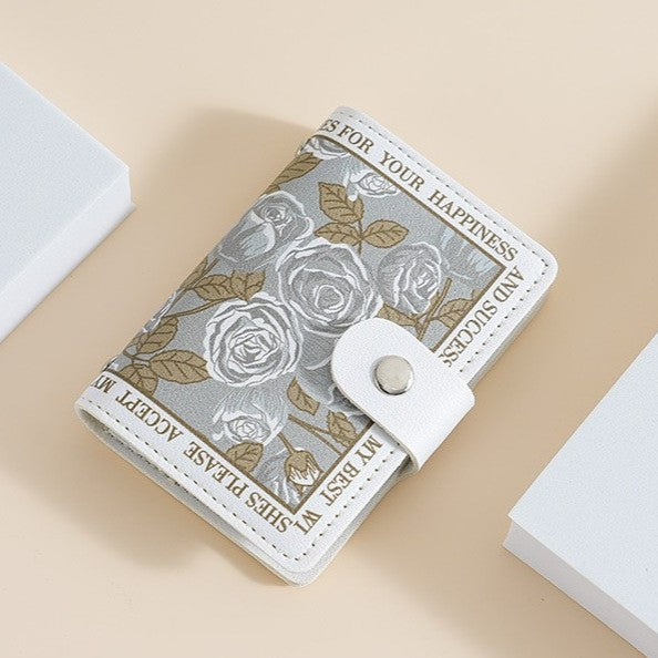 Floral Design Compact Wallet Stornfield