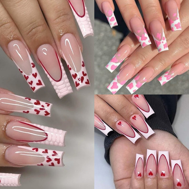 Premium French Tip Press-On Nail Kit Stornfield