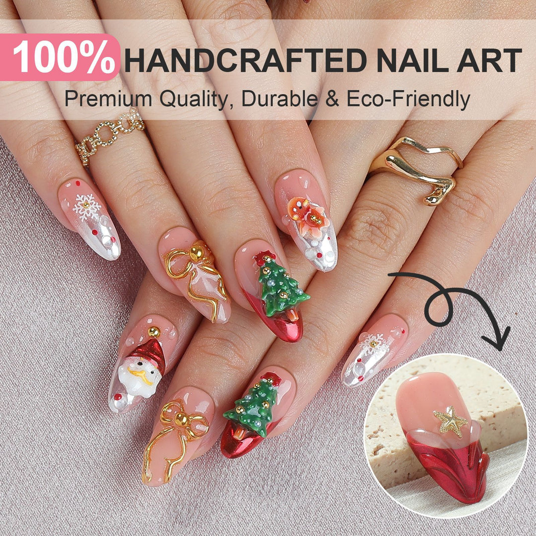 creative Christmas art nails Stornfield
