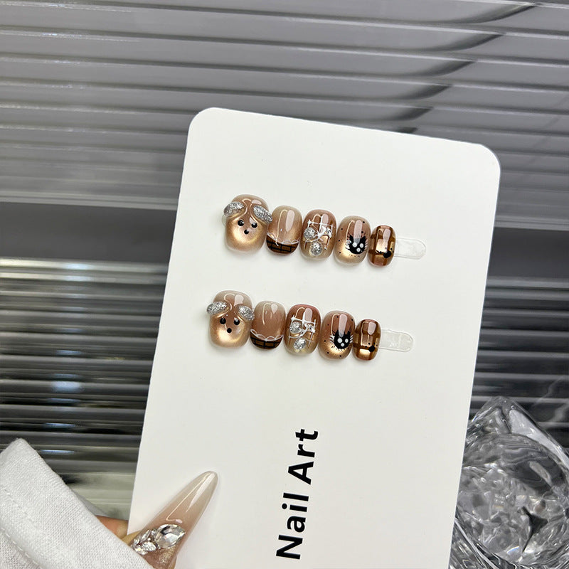 Creative Animal-Themed Press-On Nails