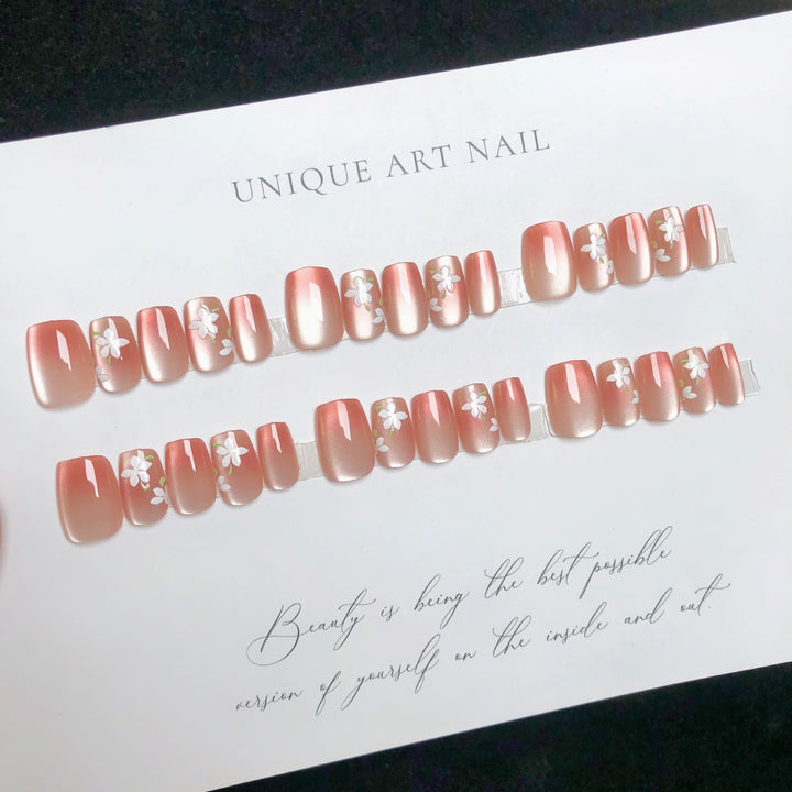 Artisan Floral Press-On Nail Set Stornfield