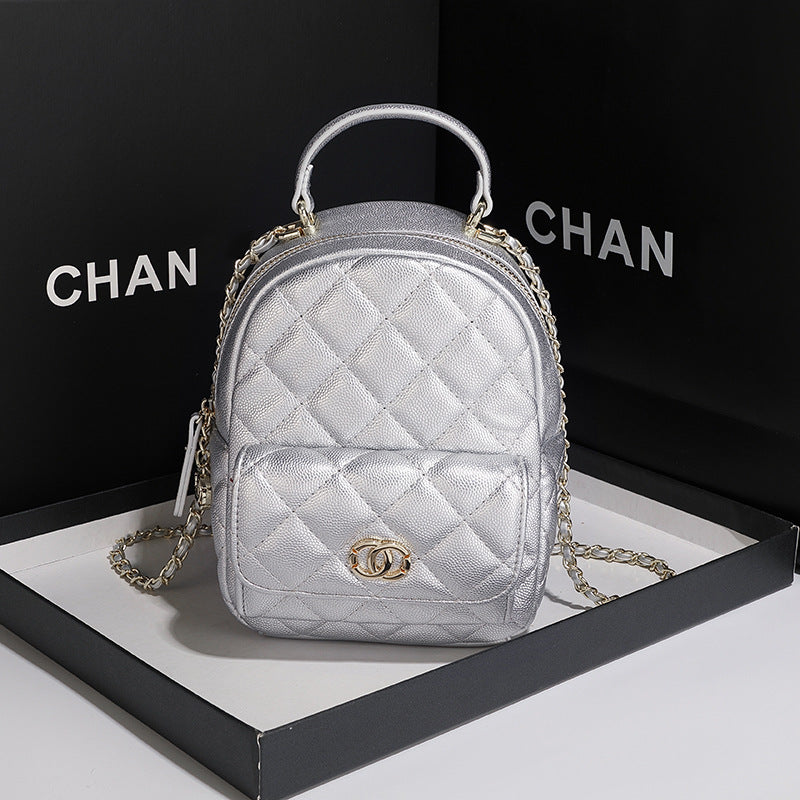 Quilted Mini Backpack Handbag
