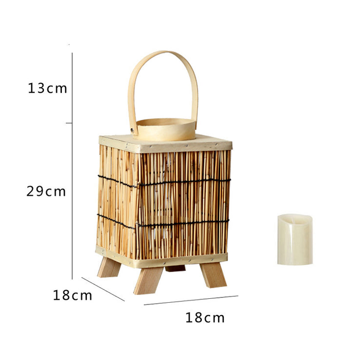 Artificial Rattan Lantern Stornfield