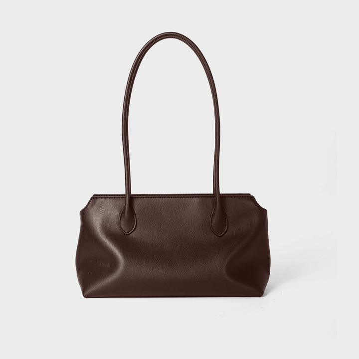 Slim Minimalist Shoulder Tote Bag with Long Straps