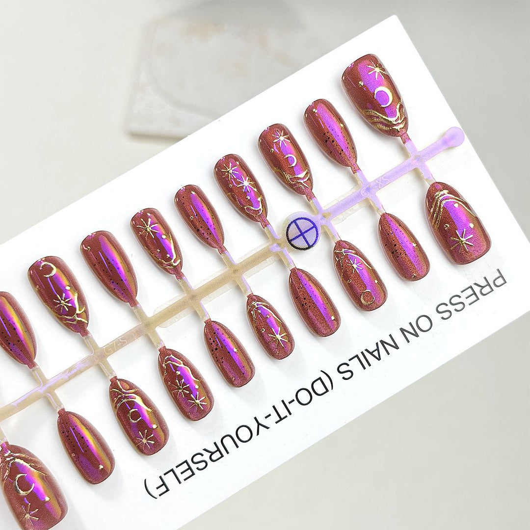 Celestial Themed Press-On Nail Set Stornfield