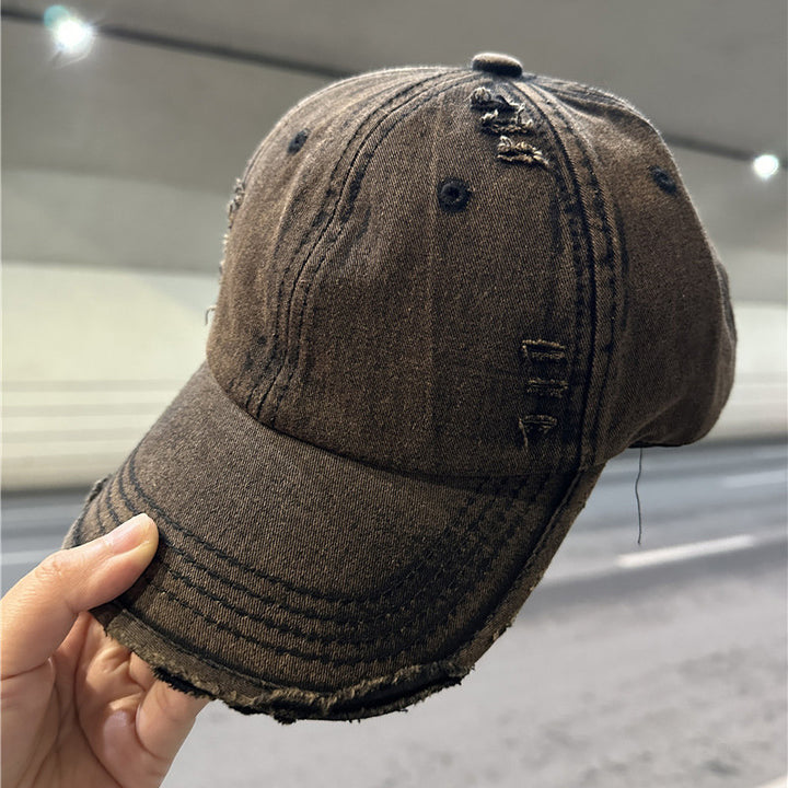 Women's Distressed Denim Baseball Cap Stornfield 1784084028