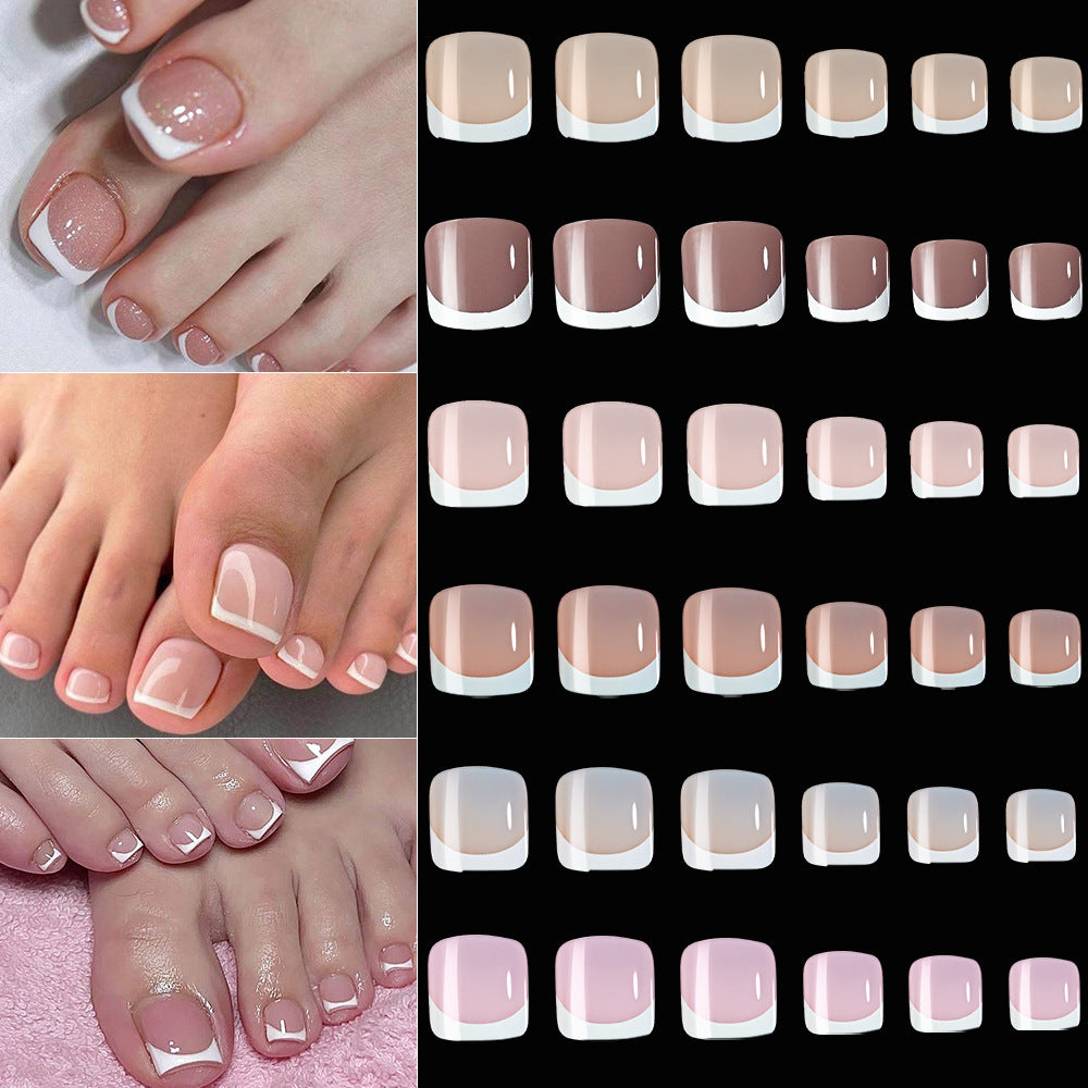 Premium French Tip Toenail Art Set Stornfield