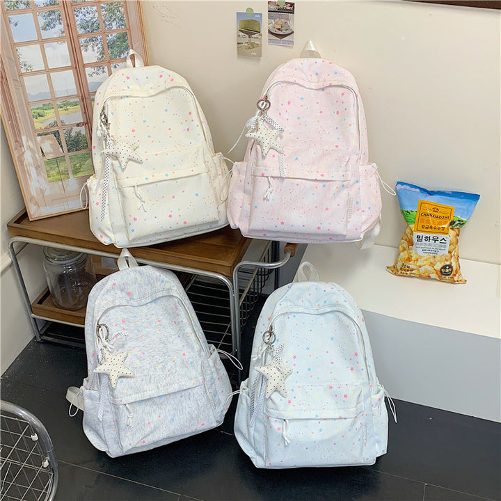 Star-Embellished School Backpack Stornfield