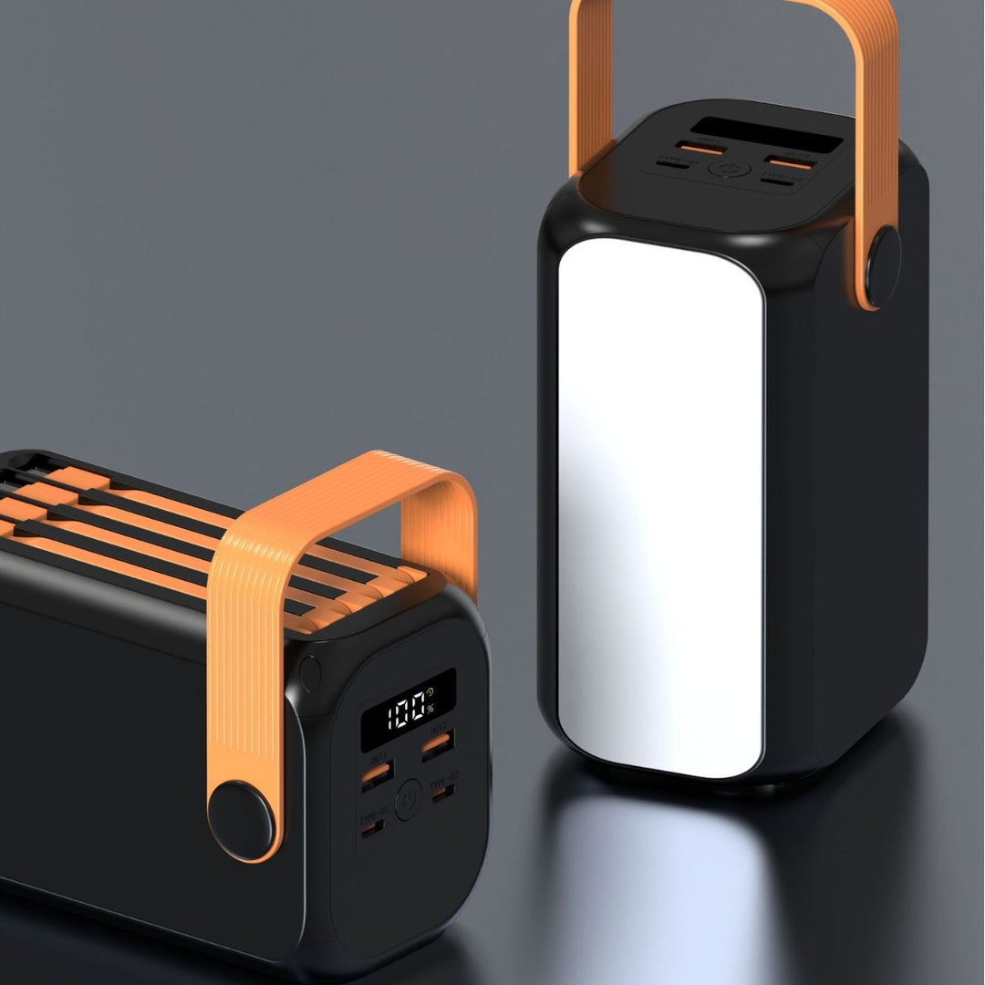 Portable power bank with multifunctional charging port and integrated carrying handle Stornfield