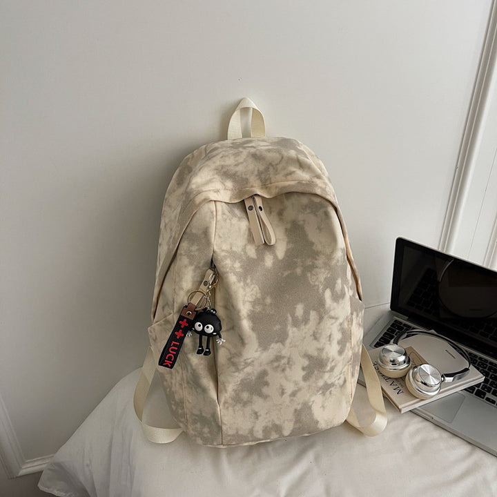 Fashionable backpack with practical design and decorative pendant Stornfield