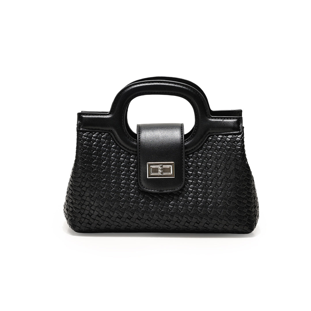 Woven Structured Handbag
