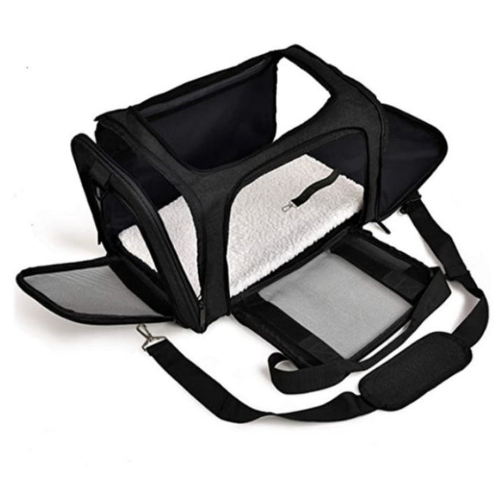 Pet Carrier with Breathable Mesh and Secure Ventilation System Stornfield