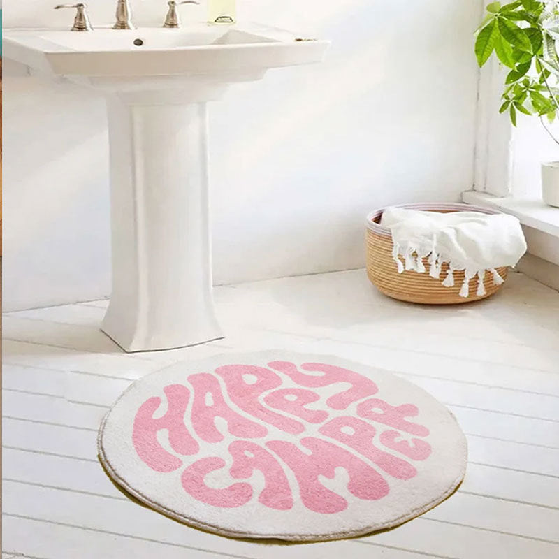 Heart-Shaped Plush Bath Mat