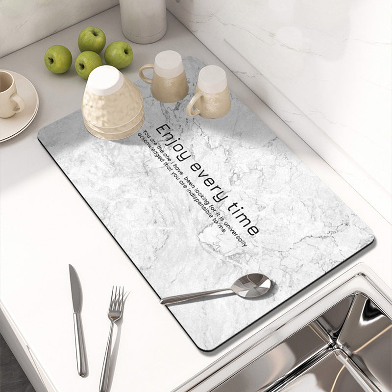 Inspirational Quote Kitchen Mat