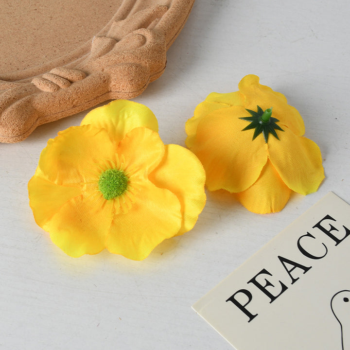 Elegant Fabric Floral Hair Clips