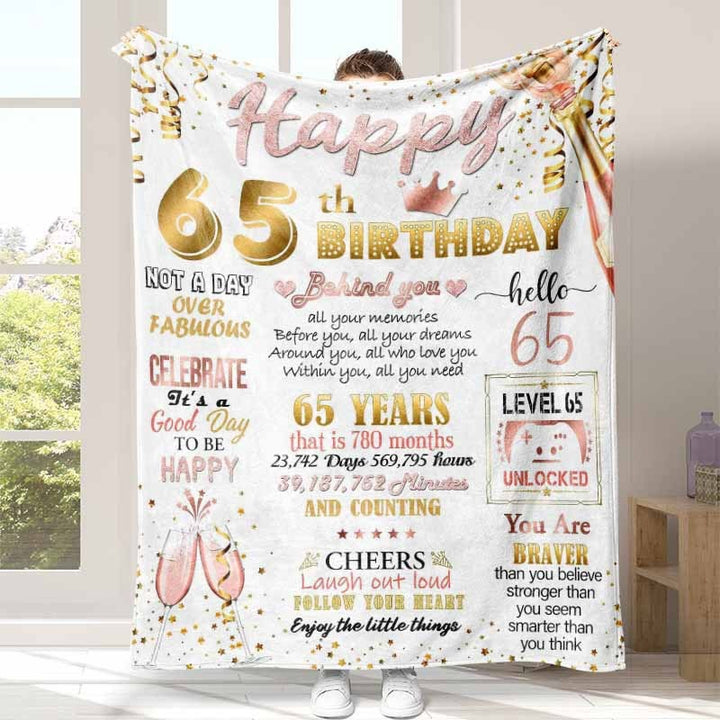Inspirational Fleece Birthday Blanket
