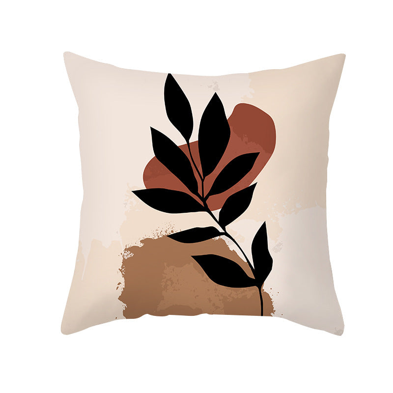 Botanical Minimalist Cotton Throw Pillow Cover