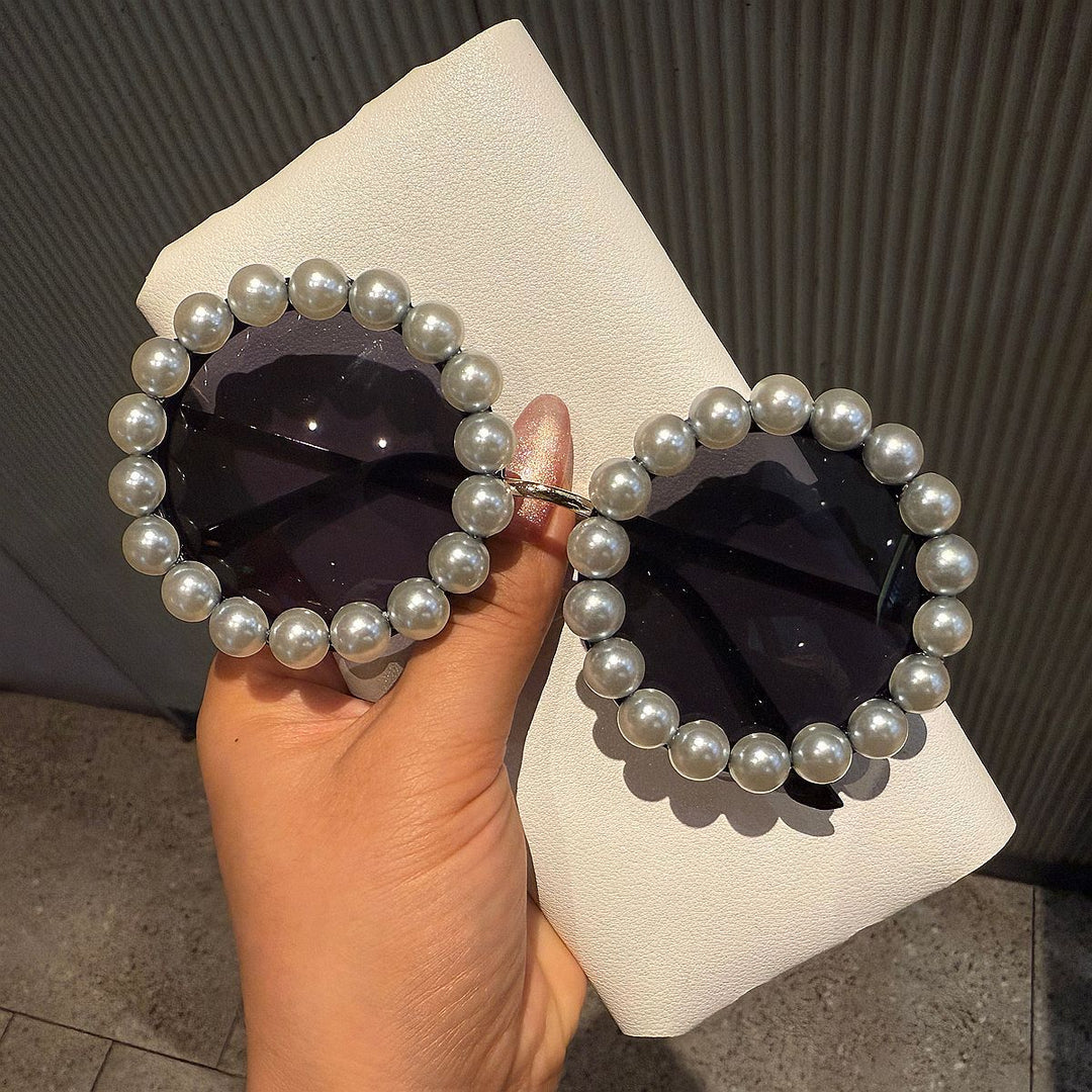 Women's elegant vintage sunglasses with pearl embellishment Stornfield
