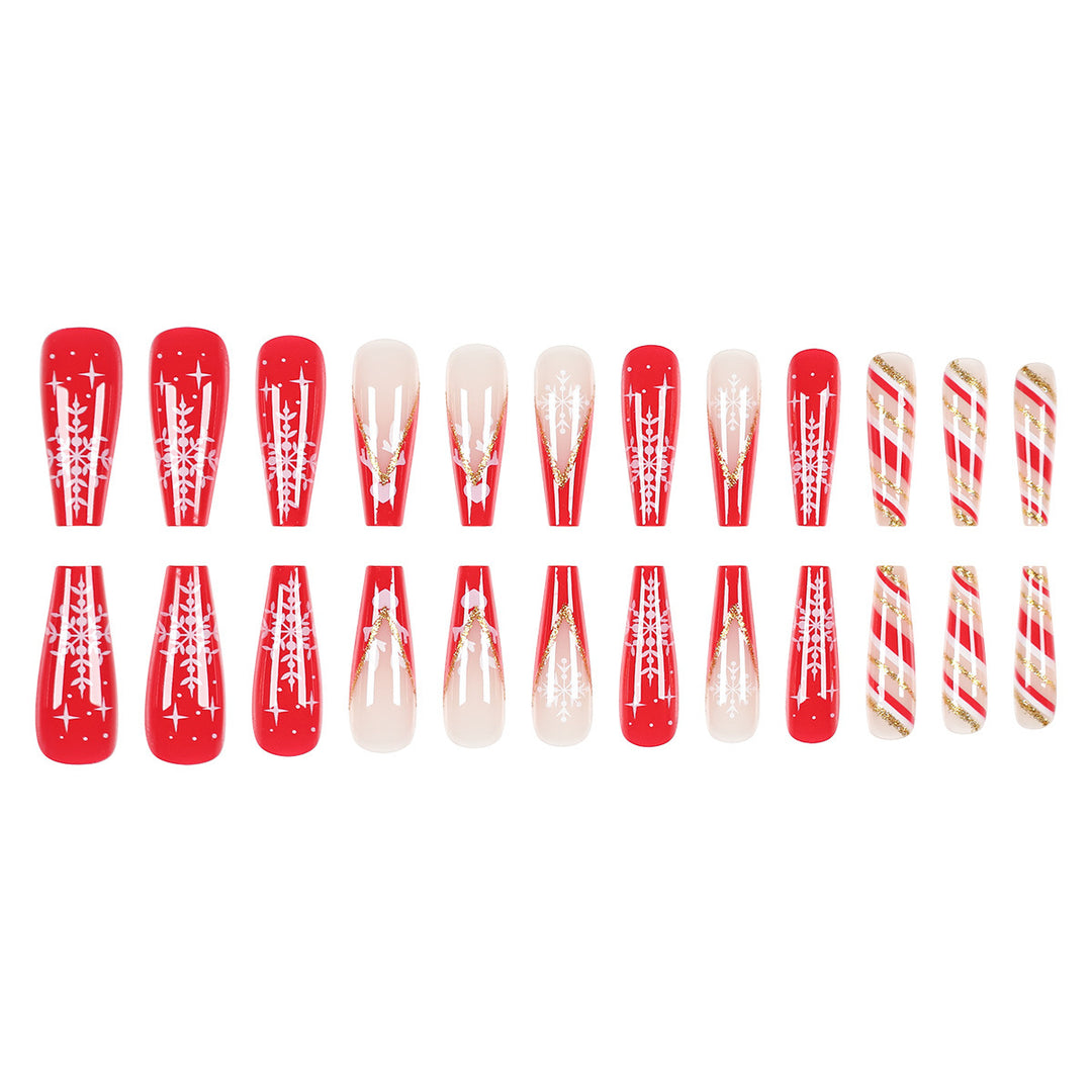 Holiday-Themed Stiletto Press-On Nails Stornfield