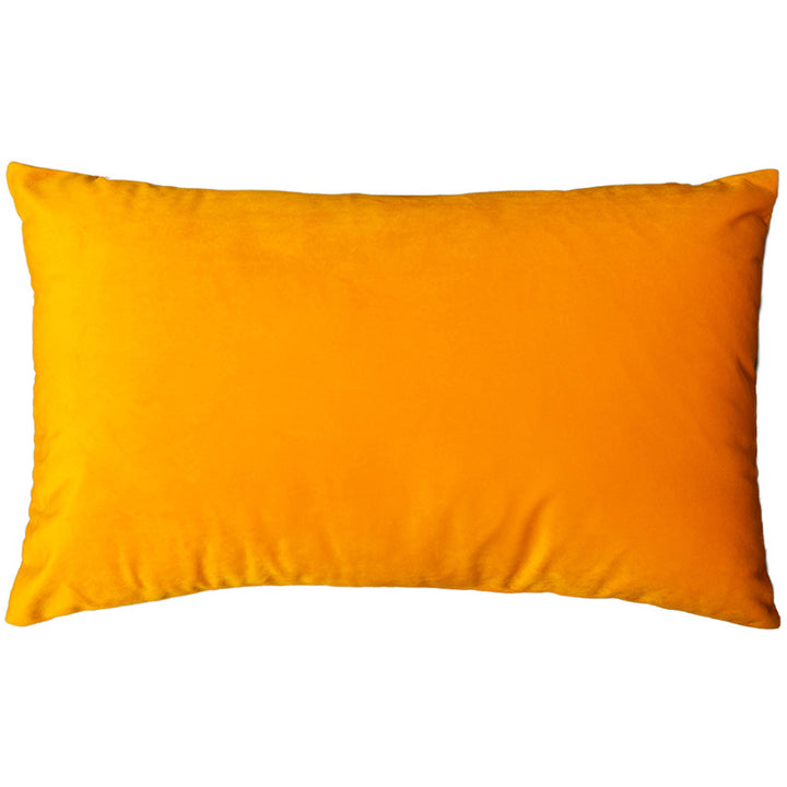Plush Velvet Lumbar Pillow Cover with Hidden Zipper and Removable Insert Support