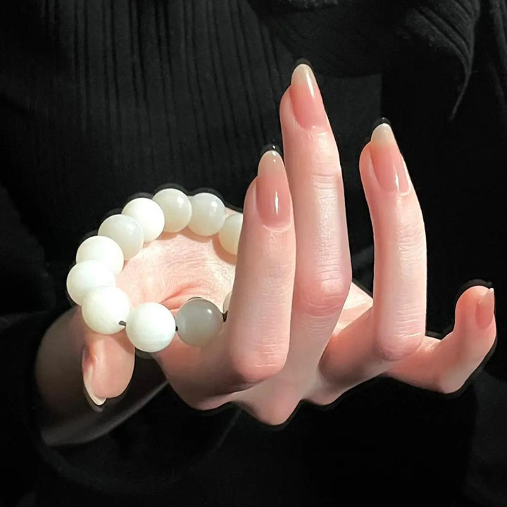 Glossy Natural Press-On Nail Set Stornfield