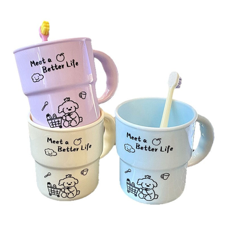 Ceramic mug with cute animal design Stornfield