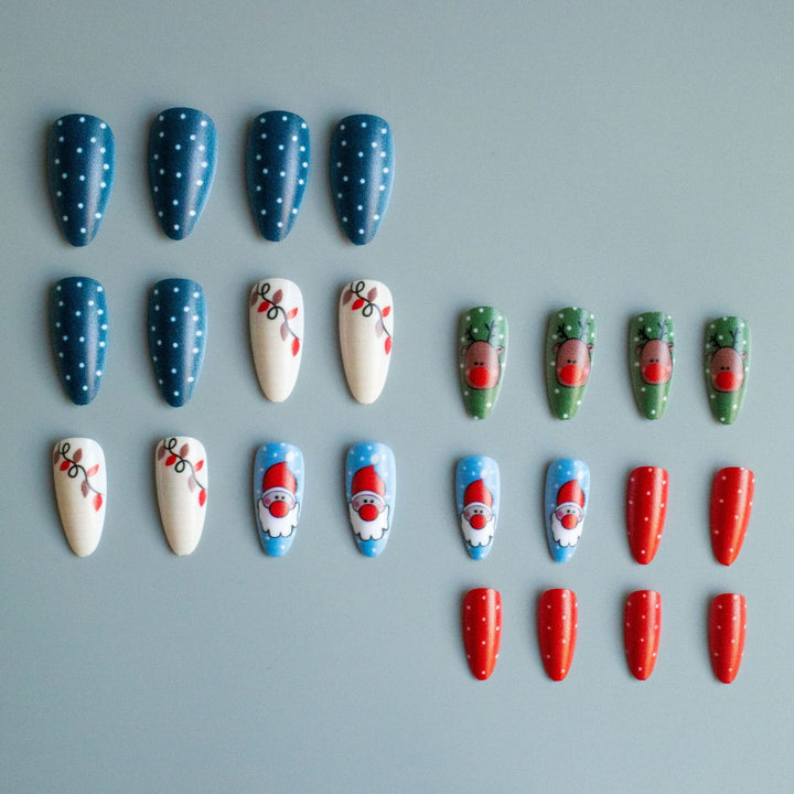 Festive Holiday Nail Art Design Set