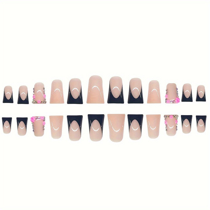Luxury Floral Decorative Press-On Nails Stornfield