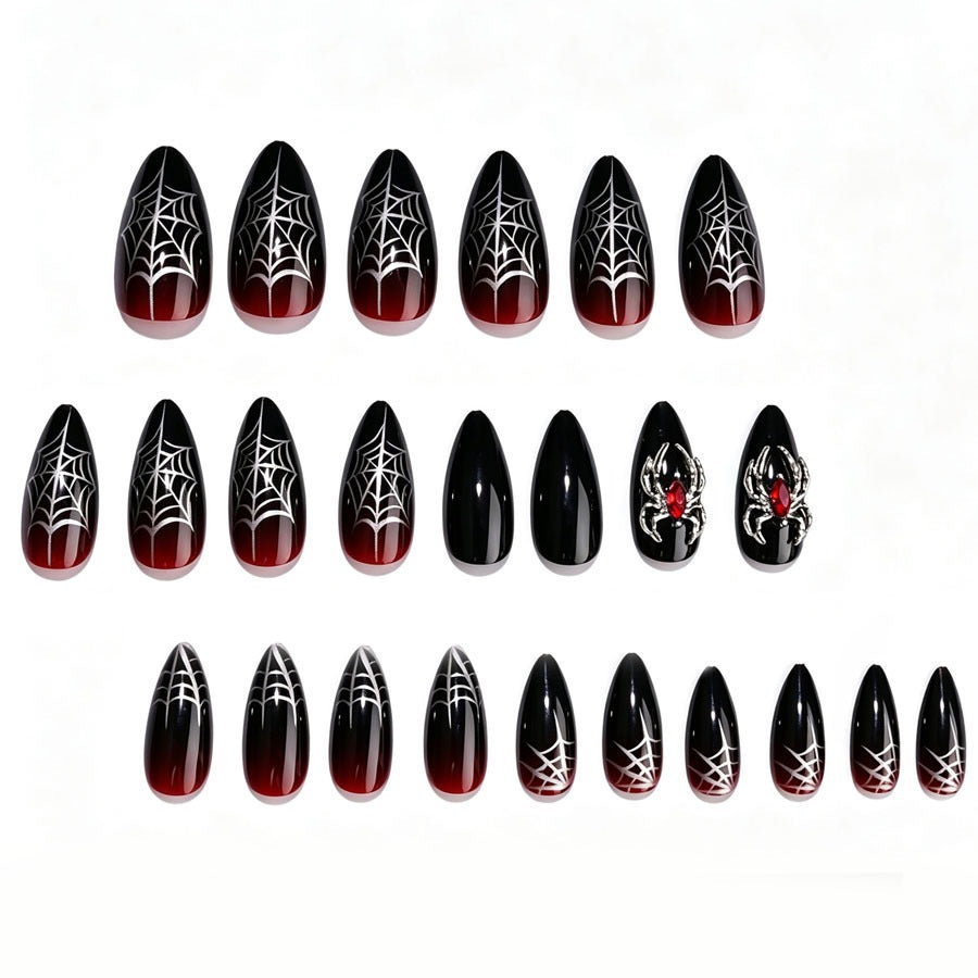 Glamorous artificial nails with spider design Stornfield