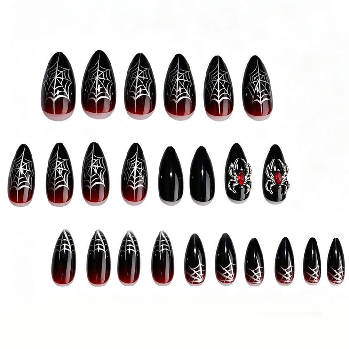 Glamorous artificial nails with spider design Stornfield