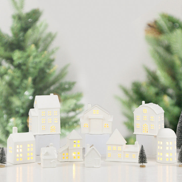 Decorative Ceramic House Candle Holder Stornfeild