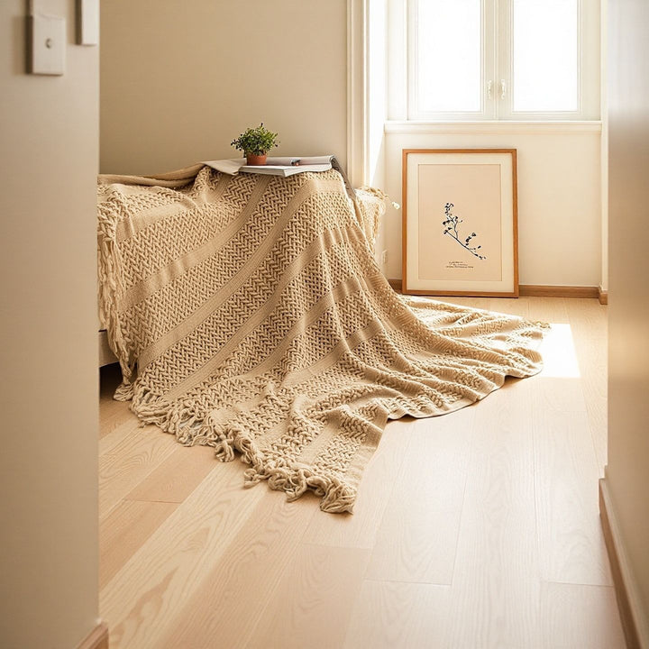 Cozy Knit Throw Blanket