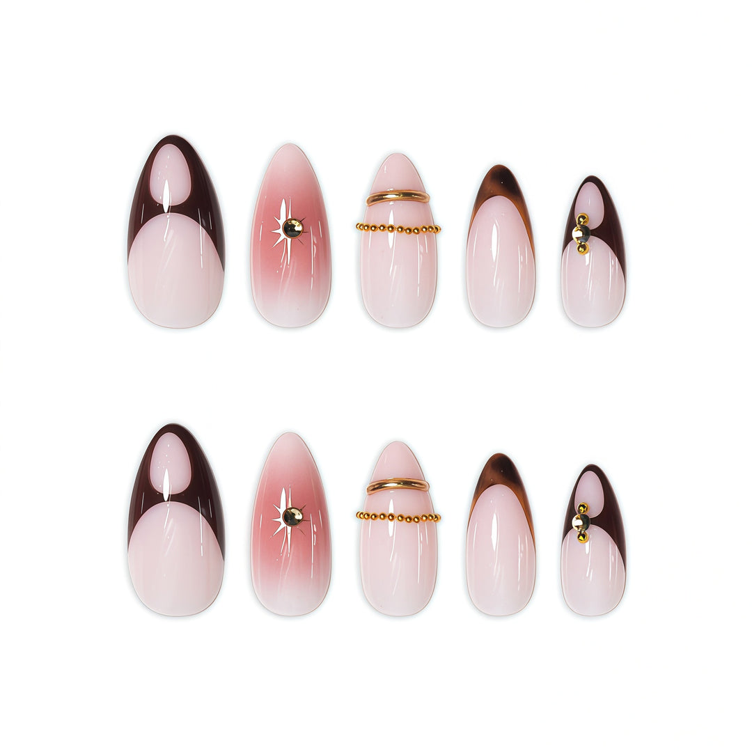 Glamorous Decorative Press-On Nail Art Stornfield