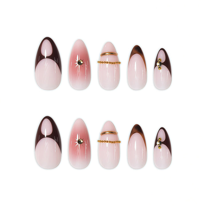 Glamorous Decorative Press-On Nail Art Stornfield