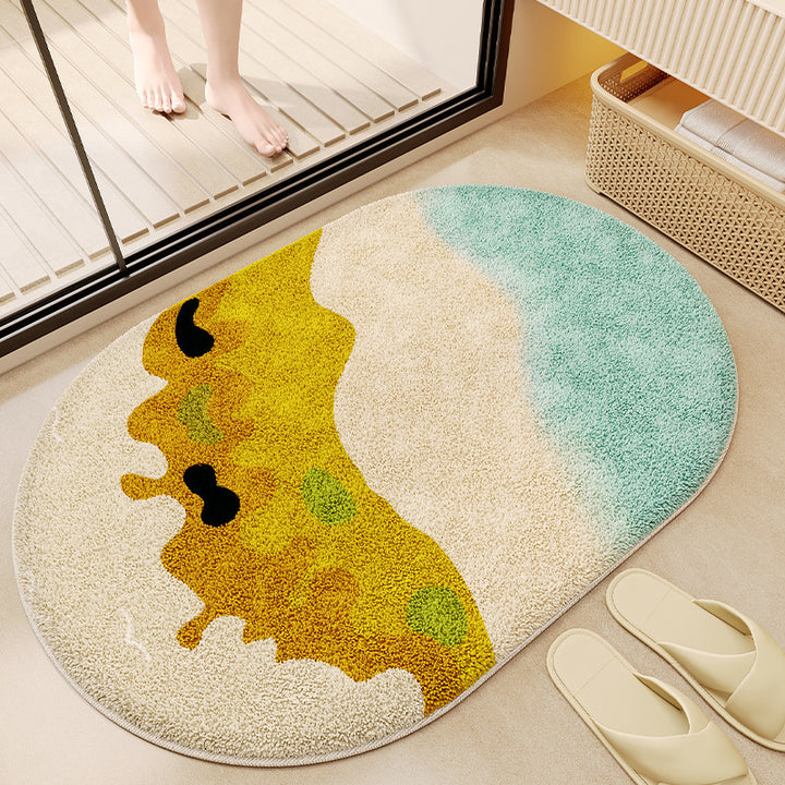 Artistic Plush Bath Mat