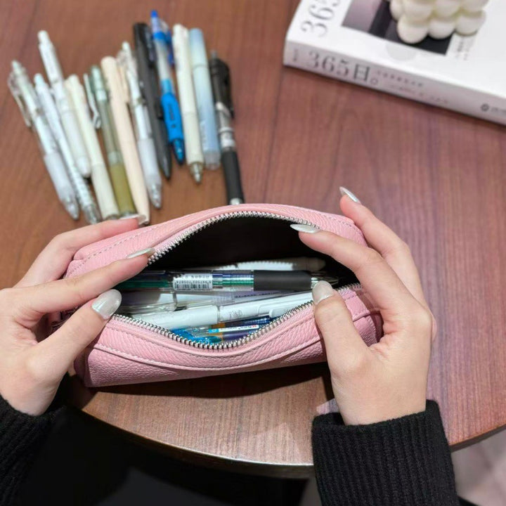 Elegant Leather Pencil Case