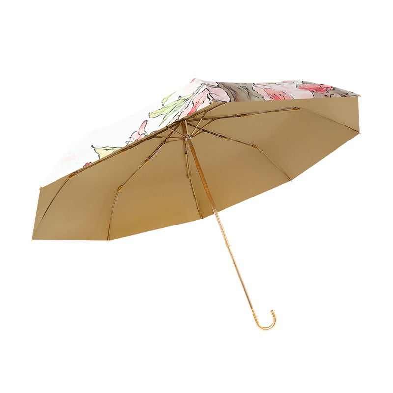 Ladies creative folding umbrella with diverse flower pattern Stornfield
