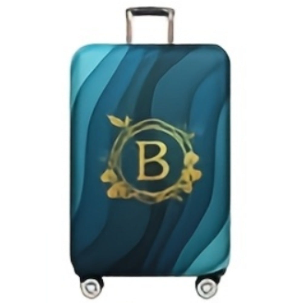 Women's Hard Shell Suitcase with Modern Wave Pattern Stornfield