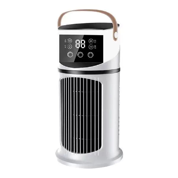 Unisex one size portable tower evaporative air cooler with LED touch display programmable thermostat and ergonomic carrying handle Stornfield