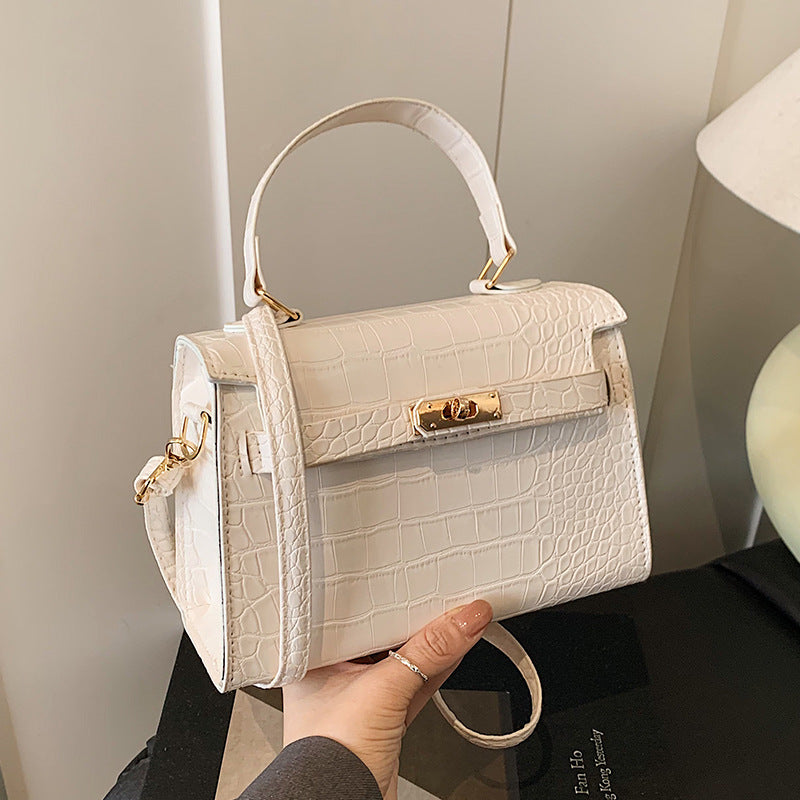 Luxurious Crocodile Embossed Handbag