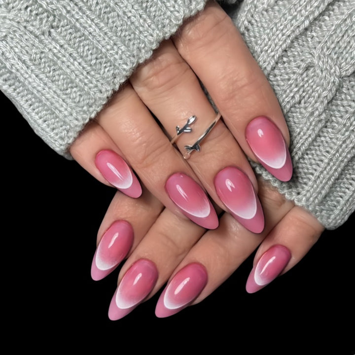 Elegant Almond-Shaped Press-On Nail Set Stornfield