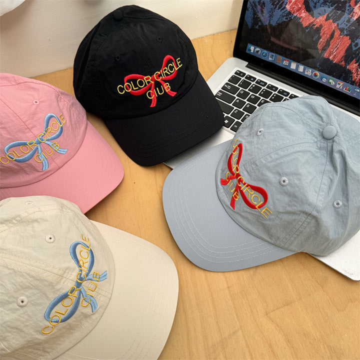 Women's Embroidered Bow-Detail Baseball Cap Stornfield